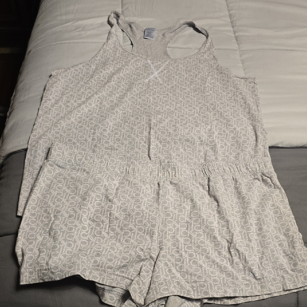 Calvin Klein Light Gray Pajama Set